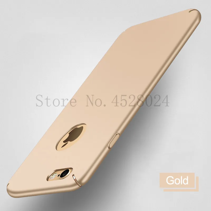 Gold Черный матовый чехол для телефона для iPhone X, XR, XS, Max, ультра тонкий чехол для iPhone 7, 8, 6, 6s Plus, 10, защитный жесткий чехол - Color: Gold