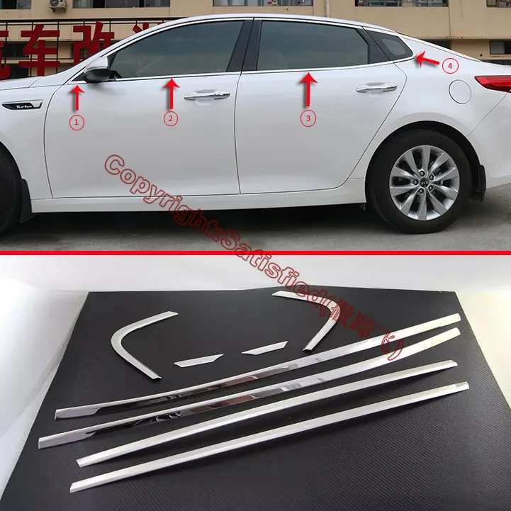 Оконная рама из нержавеющей стали для KIA K5 Optima 2016 2017 | Автомобили и мотоциклы