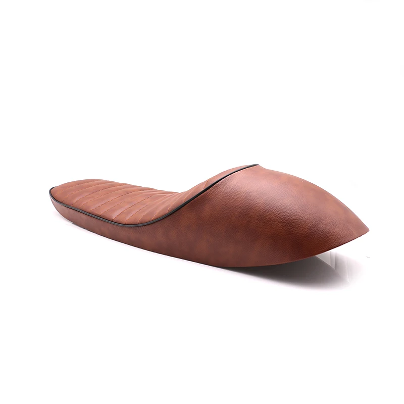 

Motorcycle black Brown Hump Brat Seat Cafe Racer Vintage Cushion Saddle For Honda CB Yamaha XJ Suzuki GS BMW R Kawasaki KZ