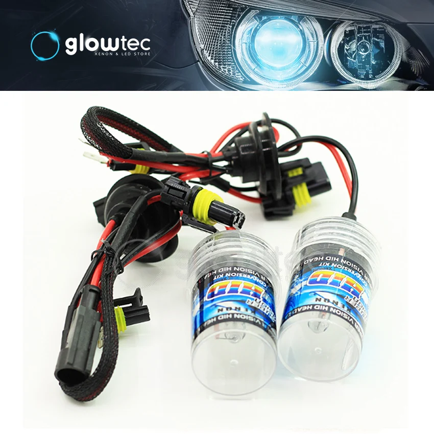 35 Вт DC комплект HID тонкий балласт + предупреждающий подавитель-лампы H1 H3 H7 H8/9/11 4300K