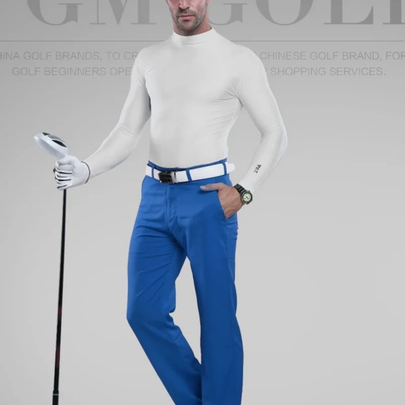 Мужская футболка Pgm с длинными рукавами для тренировок защитой от УФ-лучей