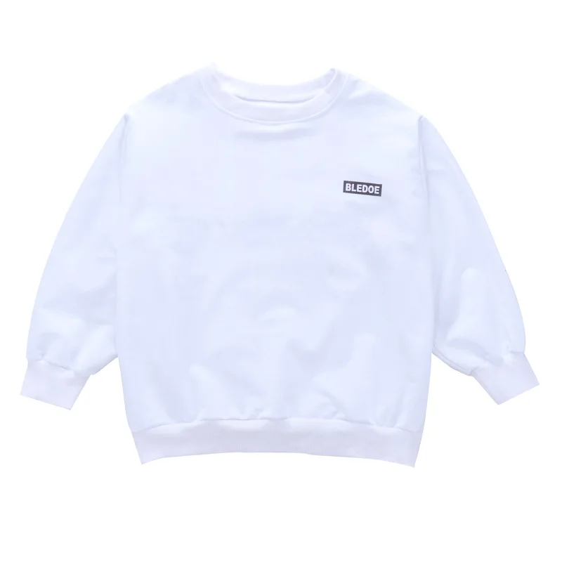 Детская Хлопковая футболка с длинным рукавом белого цвета на возраст 5 6 8 11 12 14 16 18