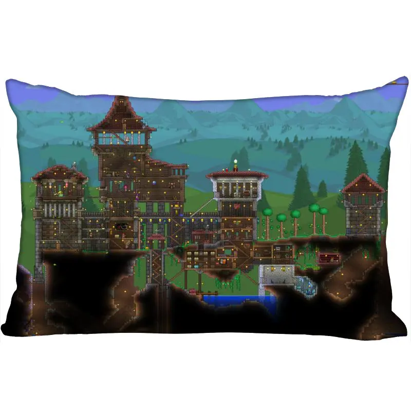 Pillow Case Пользовательские Terraria Новое поступление прямоугольные аниме Наволочки на молнии Пользовательские наволочки Свадебный Декоративный Рождественский подарок - Цвет: Pillow Case