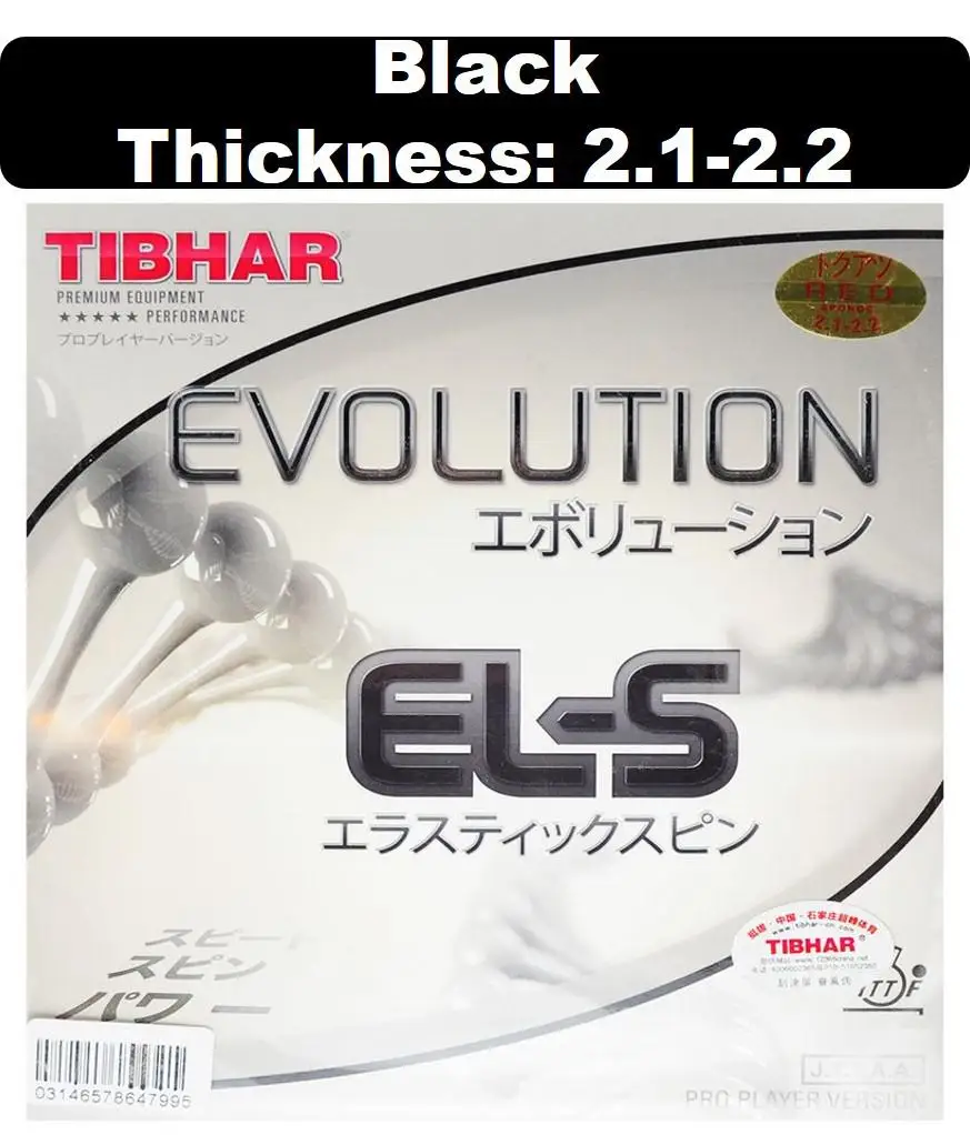 Tibhar Evolution Pro Mx-s/el-s/fx-s ракетки для настольного тенниса резиновая ракетка Спортивная Быстрая атака петля пинг понг резина - Цвет: ELS black