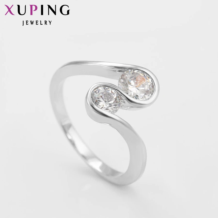 Xuping, модное кольцо, акция, дизайн, посеребренный цвет, модное, рождественское, очаровательное кольцо, ювелирные изделия S20.6/35,1-13351