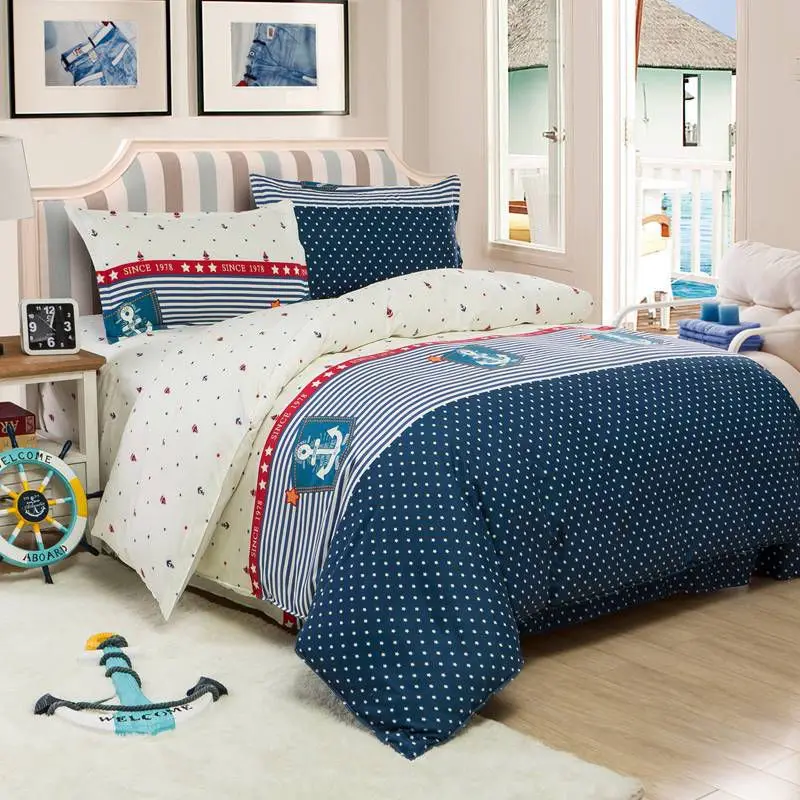 Комплект постельного белья из хлопка с пододеяльником и | Дом сад