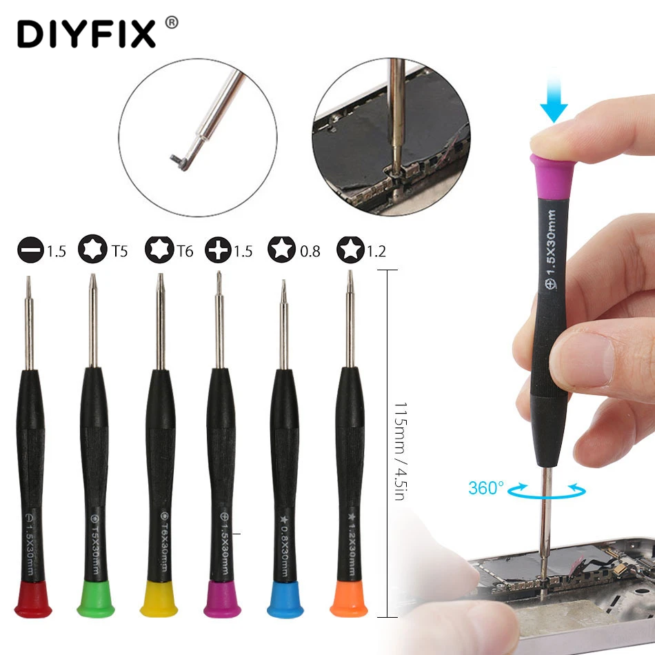 Набор инструментов DIYFIX для ремонта ноутбуков 23 в 1 прецизионных отверток