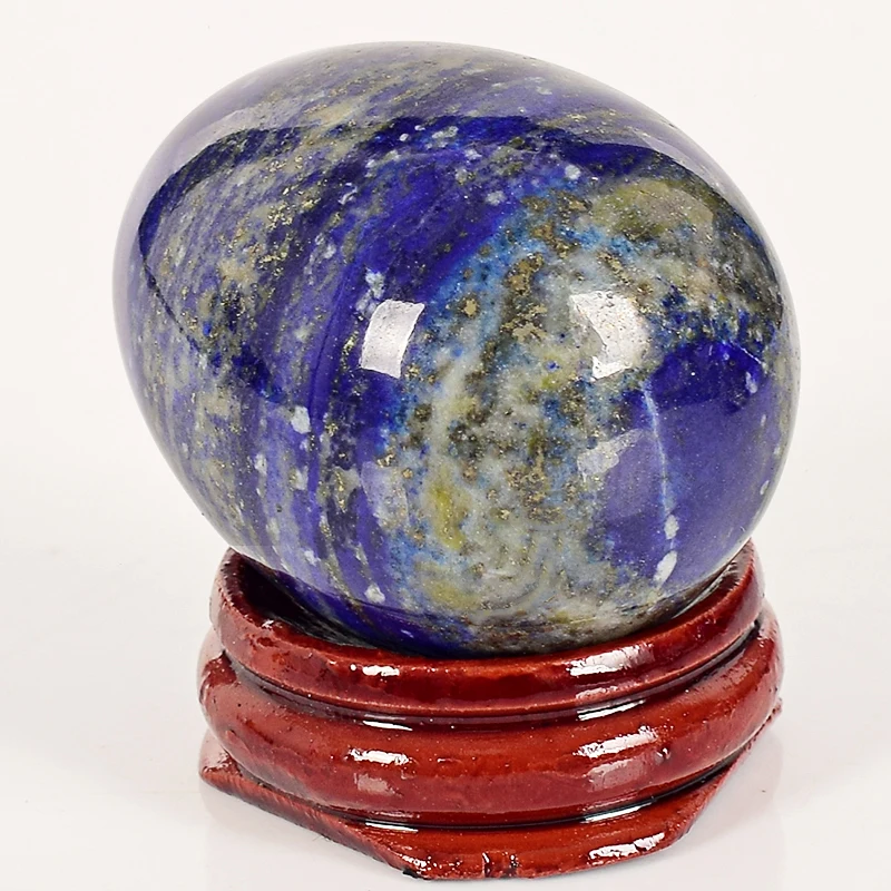 Нефритовые яйца лазурита большого размера непросверленный массажер из