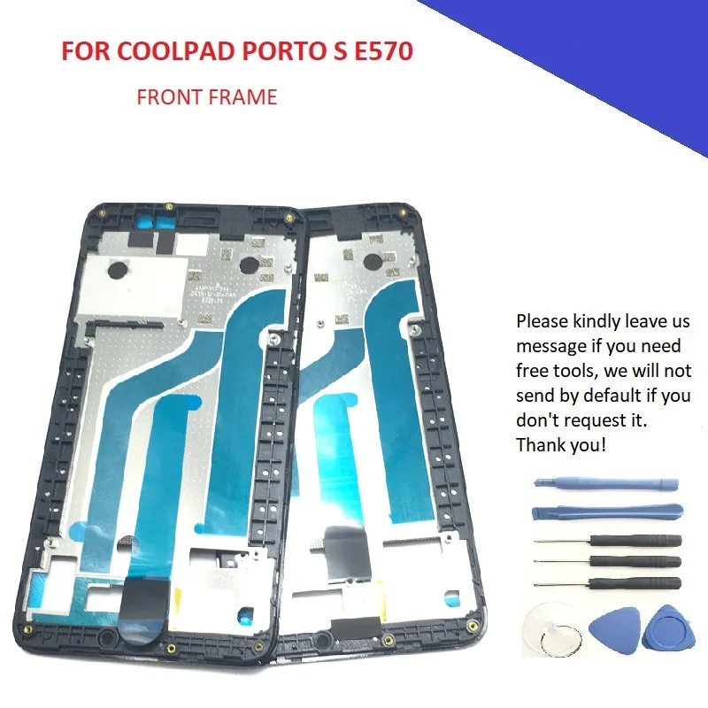 Новый держатель для ЖК экрана передняя рамка Coolpad Порто S E570 чехол с передним