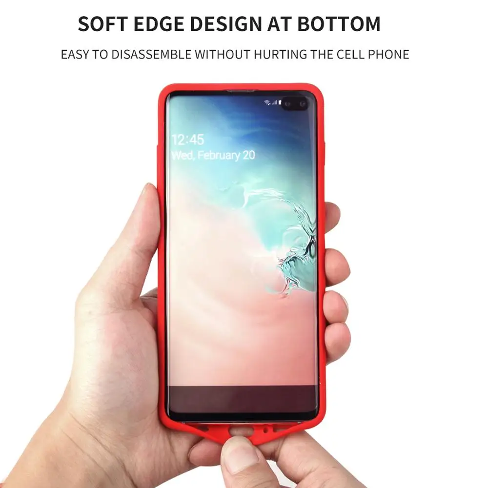 Жидкий силиконовый чехол для Samsung Galaxy S10 Plus S10e задняя крышка 15 цветов мягкий