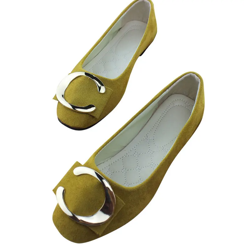 HEE GRAND/женские балетки на плоской подошве из искусственной замши Разноцветные