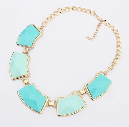 Simply Geometric Pendant Bib Necklace New Fashion Statement cxt906435 | Украшения и аксессуары
