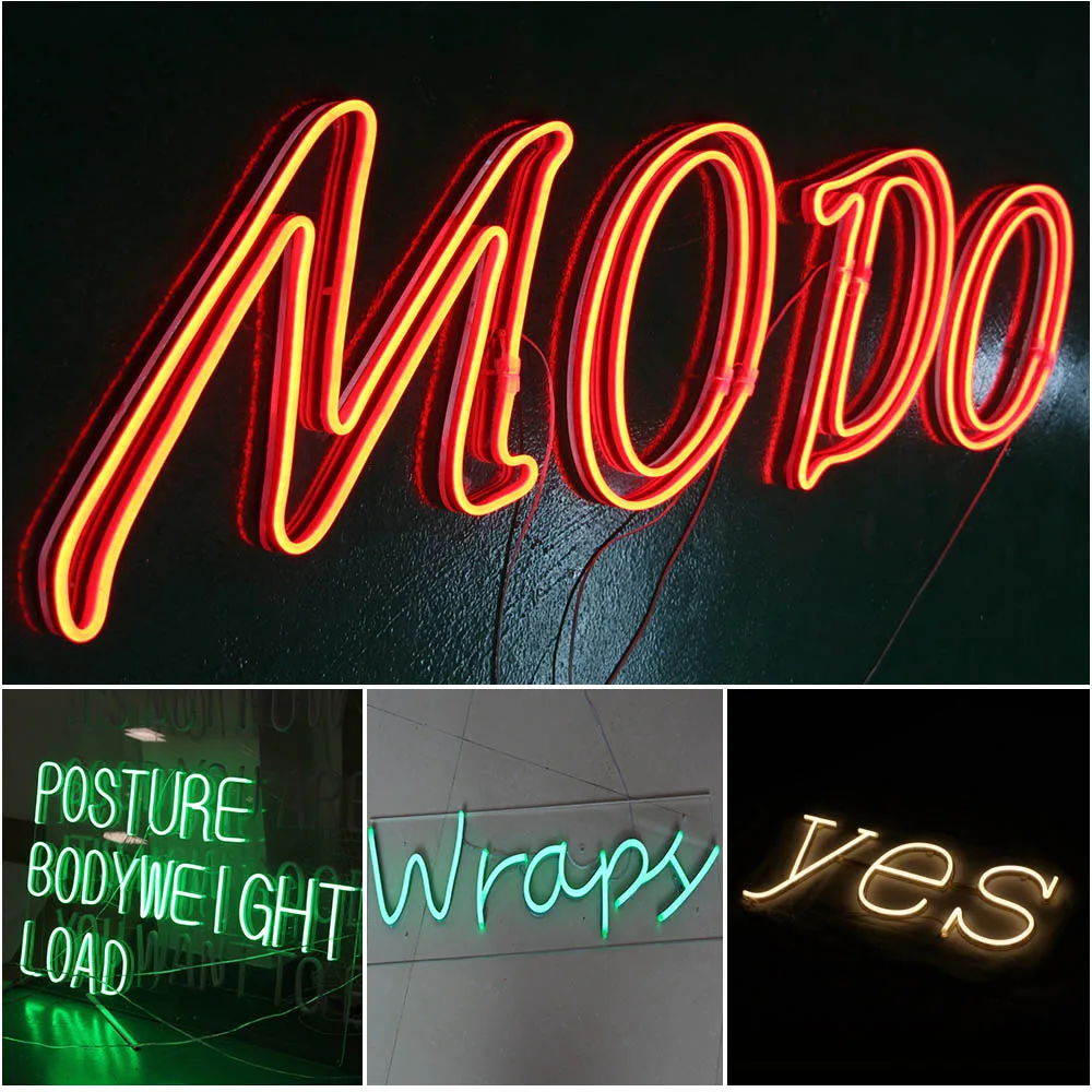 1 10 м наружное и комнатное светодиодное освещение гибкий светодиодный неоновый