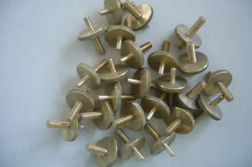

2 PCS =1set of bass violin accessories, split brass button /2 pairs