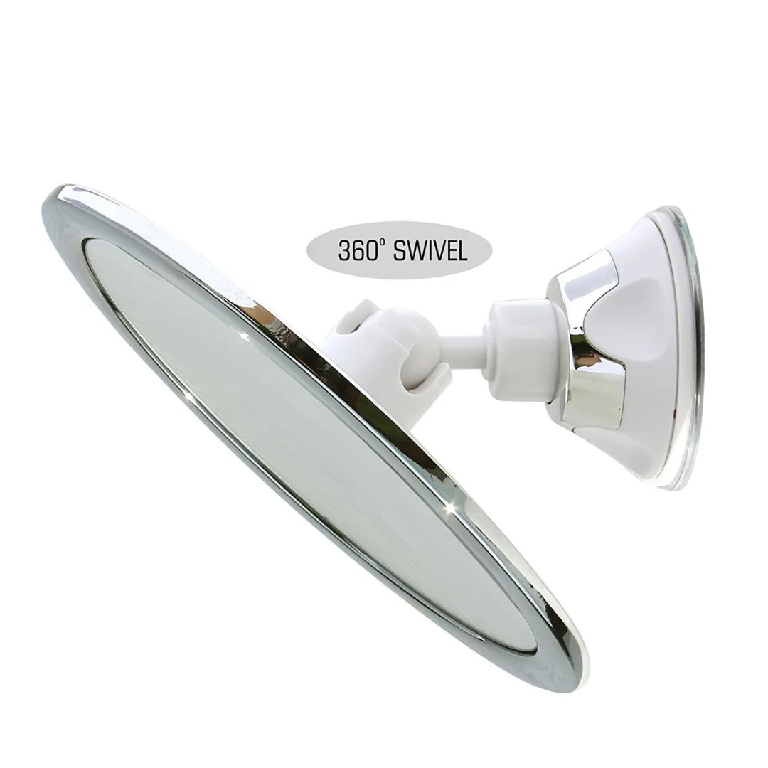 Вращающееся на 360 градусов безфокусное присоска для душа зеркало макияжа без