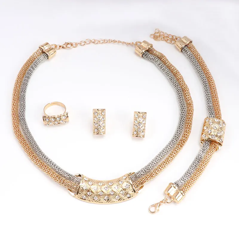 Африканские бусы ювелирные наборы аксессуары для платья модные хрустальные