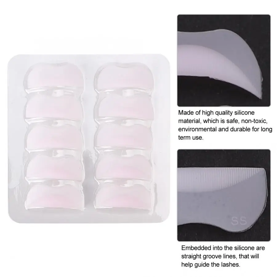5 пар силиконовых накладных ресниц накладные ресницы накладки|Керлер для ресниц|