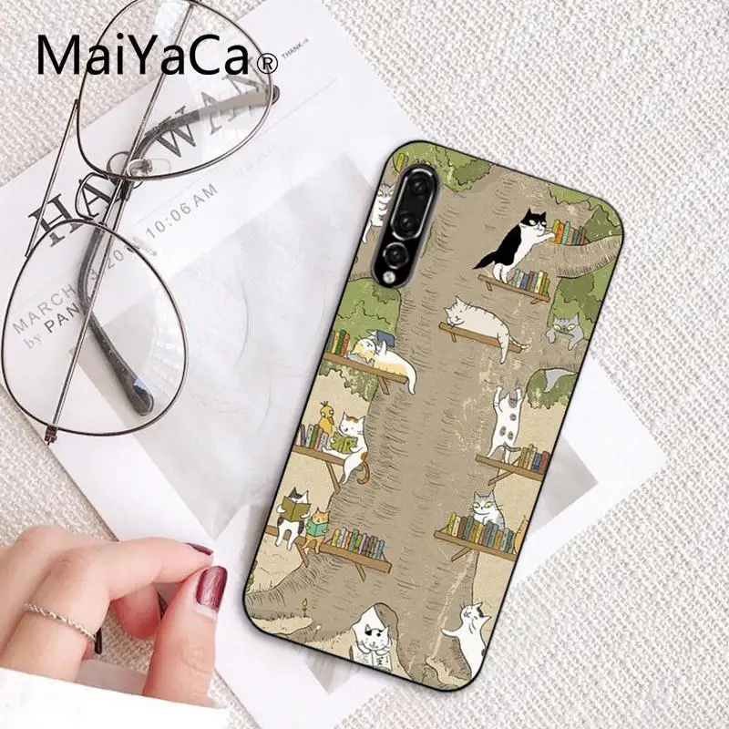 Мягкий силиконовый чехол для телефона Maiyaca с рисунком японского кота Huawei P9 P10 Plus