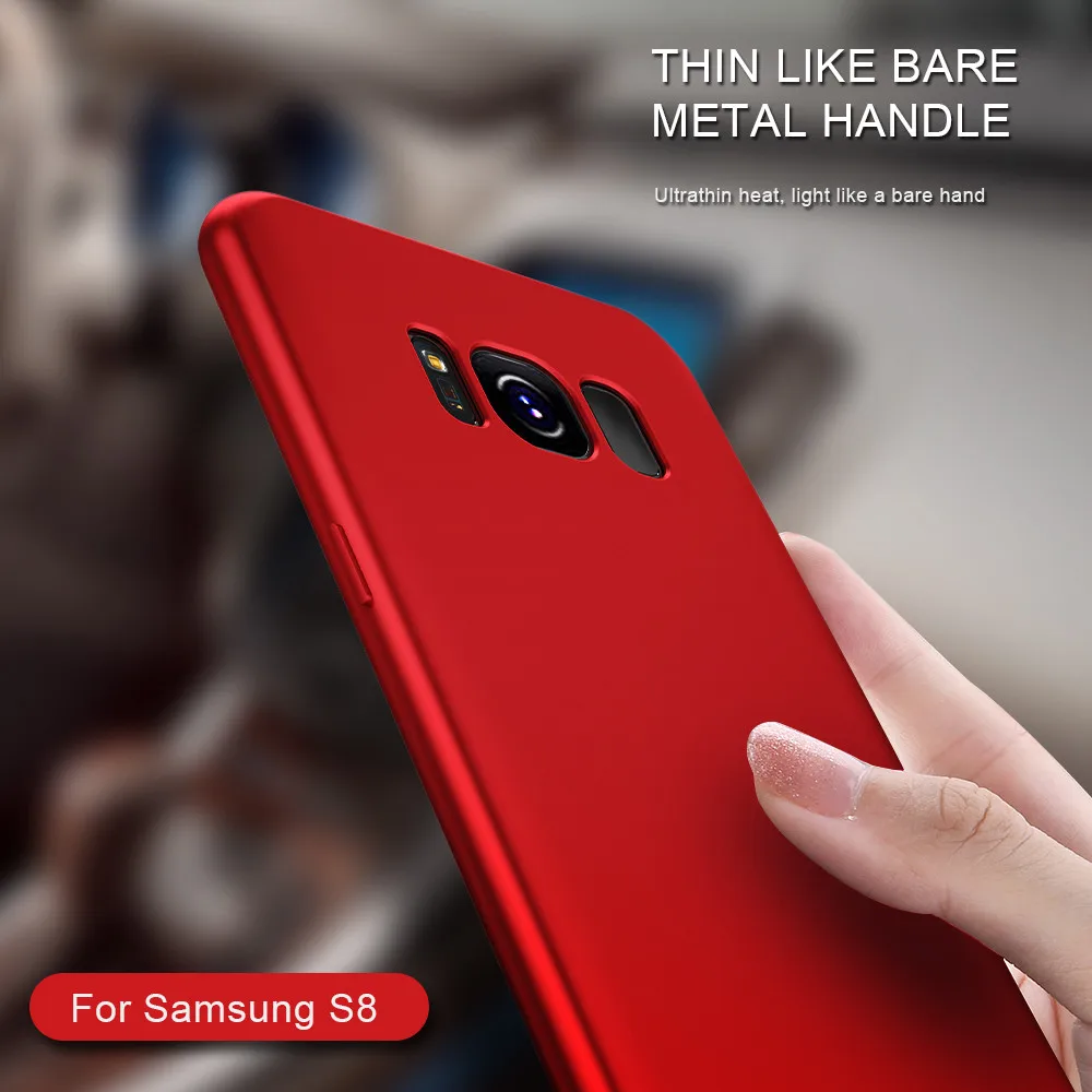 KISSCASE роскошные матовые Чехлы для samsung Galaxy S9 S8 плюс S7 S6 край чехол тонкий