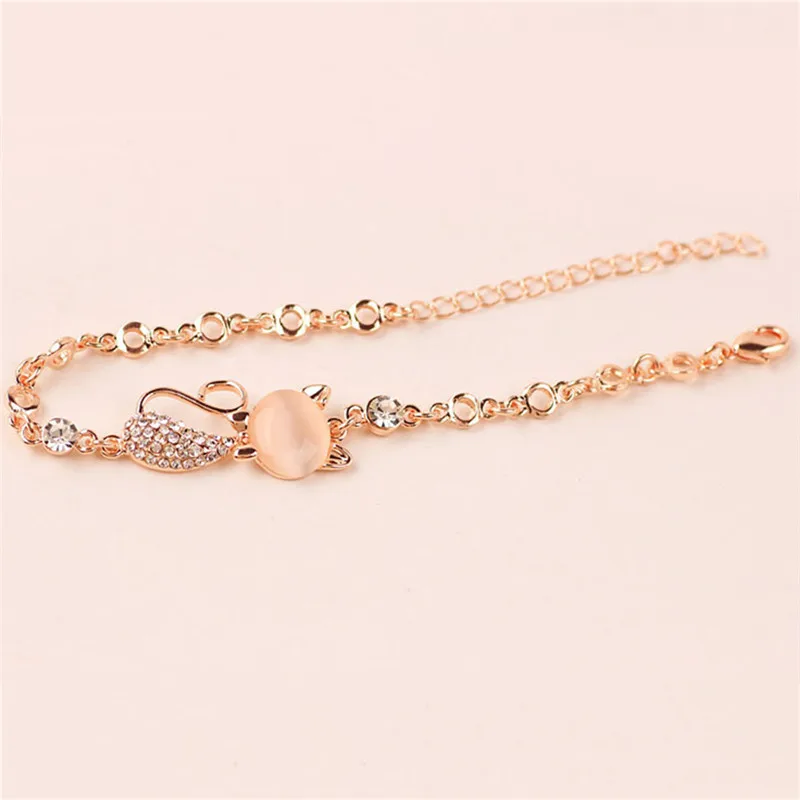 GS милый Кот Китти амулеты Браслеты для женщин Элегантный браслет из бисера