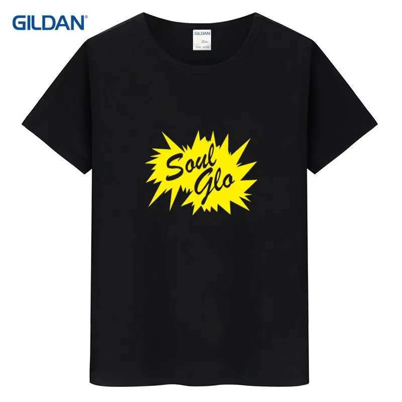 Мужская футболка облегающего кроя Мода 2017 г. футболки Soul Glo забавные в Америку