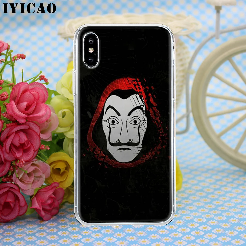 Жесткий чехол IYICAO La Casa de papel для Iphone 4 4s 5 5S Se 6 7plus 8 8Plus X XS MAX XR 6s Plus 11 pro max | Мобильные