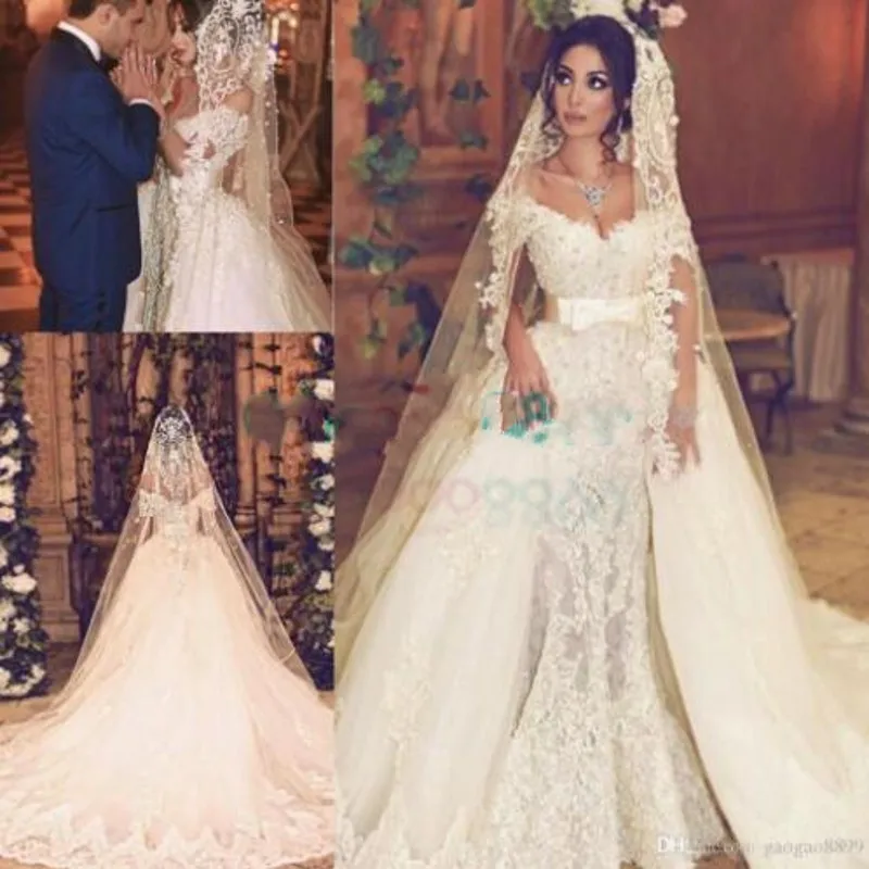 Свадебные платья с аппликацией блестящее платье V-образным вырезом