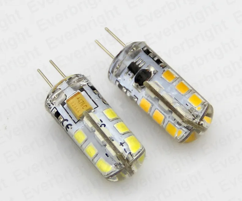 10 шт./лот Светодиодная лампа G4 SMD 2835 24 светодиода 5 Вт/AC 3 Вт/DC светодиодные лампы