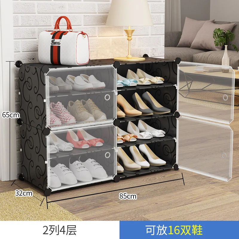 DIY Multi-layer Economical Simple Shoe Cabinet Economize Space Doorway Cabinets Dustproof Home Shoe Shelf Cabinet High Quality