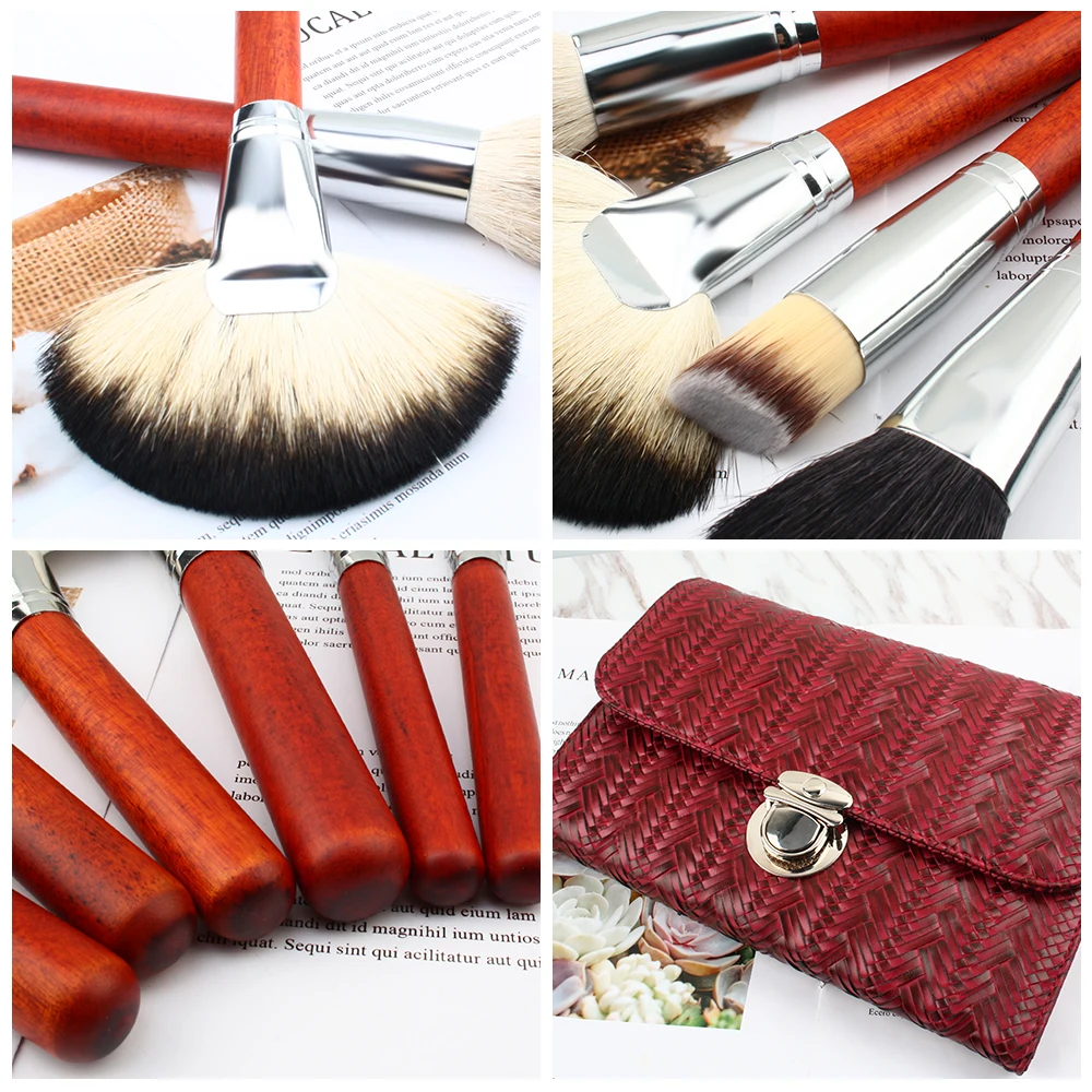 ISMINE Makeup Brush Set Powder Foundation 25Pcs Professional Face Eyeshadow Make Up Brushes Cosmetic Tool with Woven Bag | Красота и