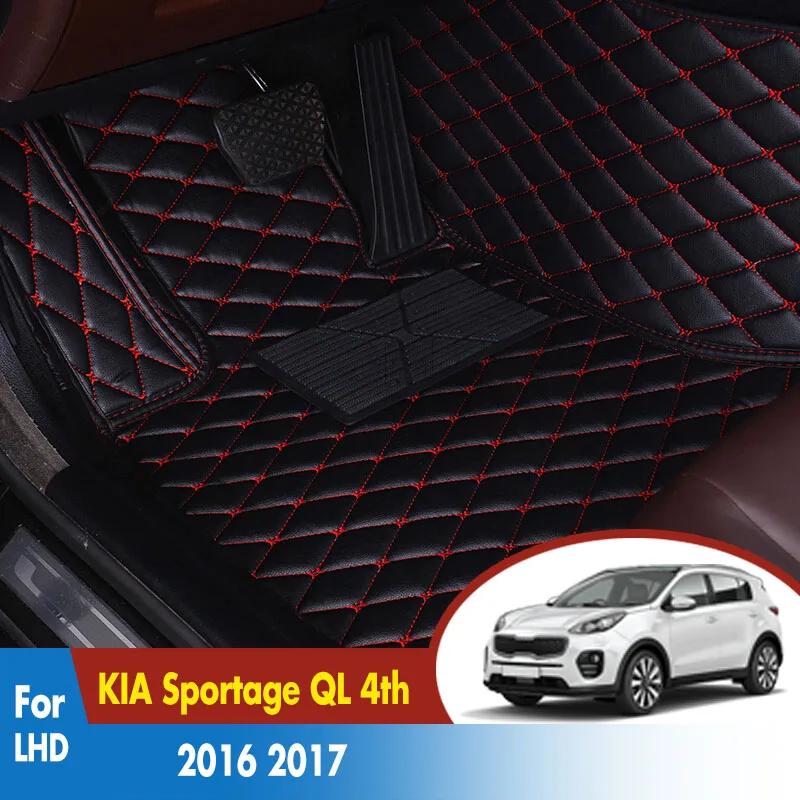 Автомобильные коврики для KIA Sportage QL 4th аксессуары для салона автомобиля водонепроницаемые грязные кожаные коврики Dash коврики LHD