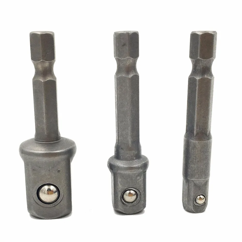 GOXAWEE 3 шт. 1/4 &quot3/8&quot 1/2 &quotшестигранное сверло драйвер торцевой ключ адаптер муфта