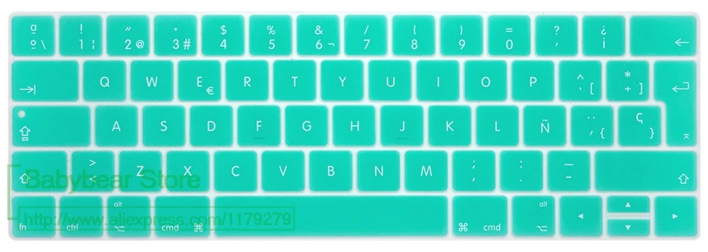 TouchBar ЕС Испания Испанский ультра тонкий чехол для клавиатуры для нового MacBook Pro 13 15 retina с сенсорной панелью защита кожи