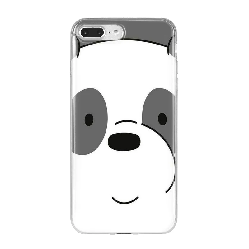 TPU Line Friends коричневый Чехол Miniso We Bare Bears Funda Силиконовый ТПУ чехол для телефона для iPhone 5S, SE 6 6s7 8 Plus X XR XS 11 ProMax - Цвет: TPU