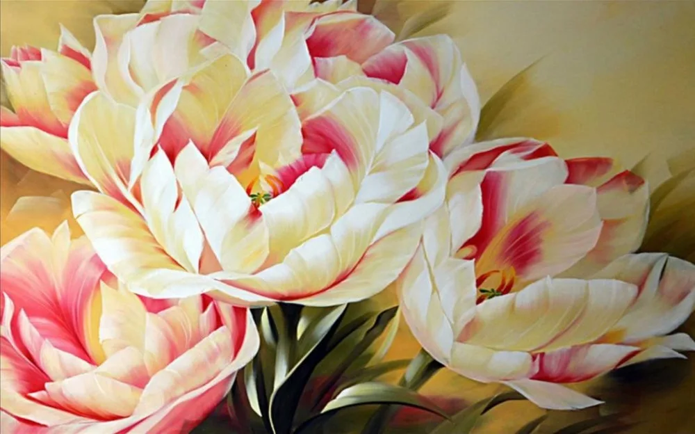 3d стереоскопические обои для улучшения дома фотокартина Пион кровати гостиной