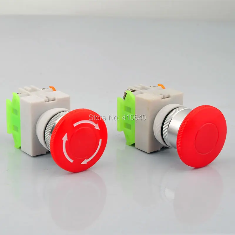 Бесплатная доставка красный гриб аварийного останова кнопочный переключатель