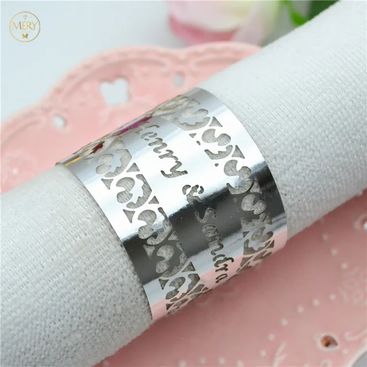 Бесплатная доставка 100 филигранные лазерные резные металлические серебряные