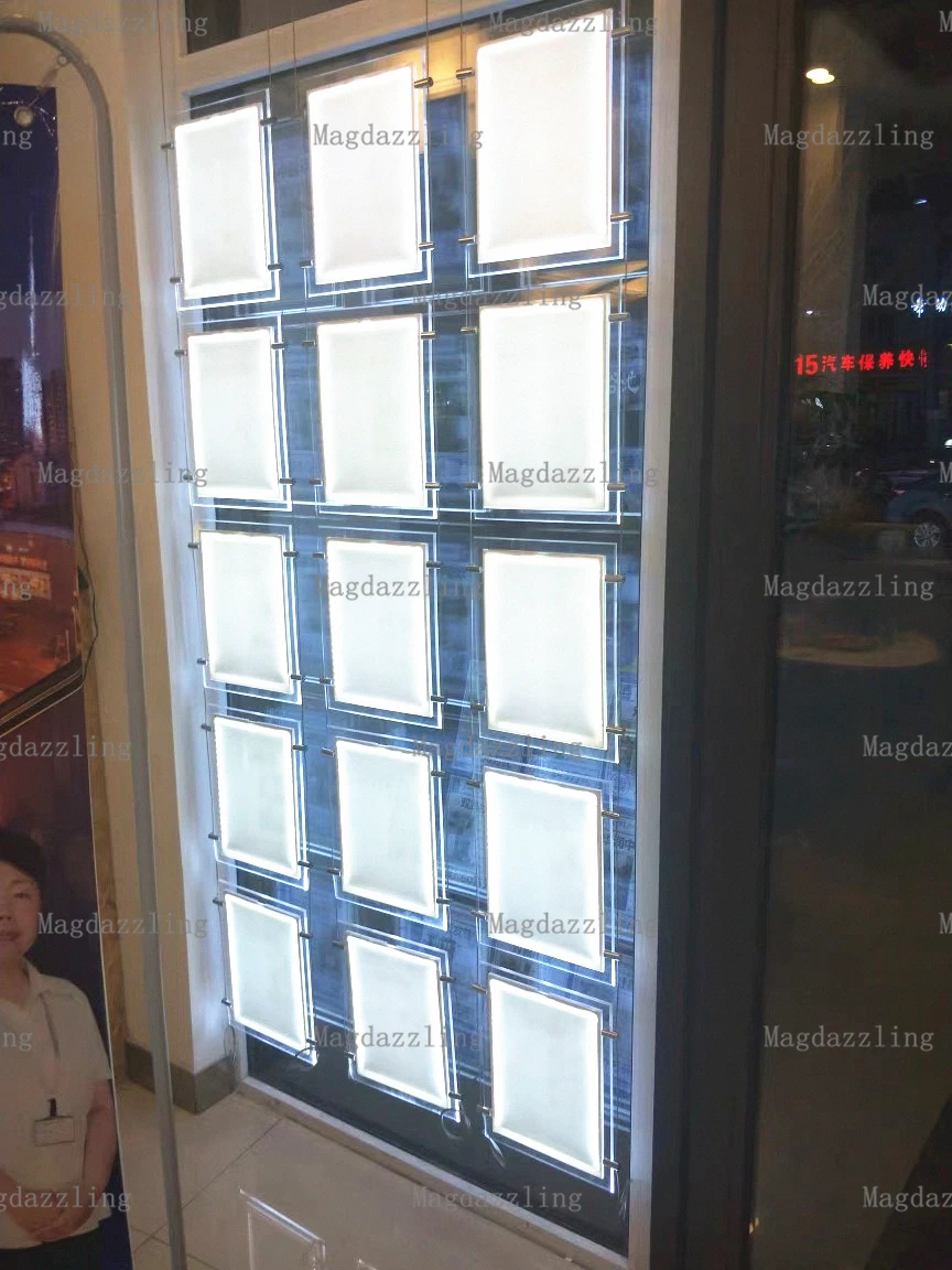 15 шт. Магнитная акриловая рамка светодиодный дисплей светильник Poccket 8 5 &quotx11&quot
