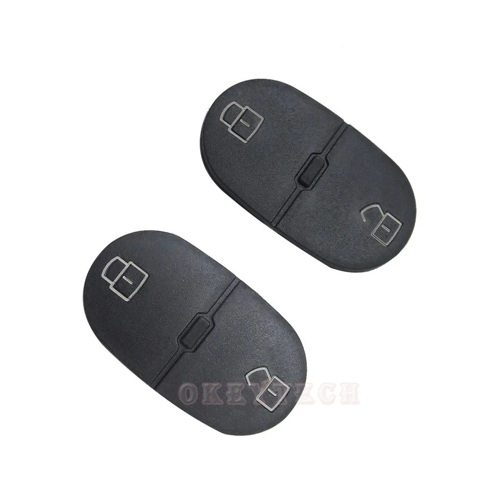 2 button OkeyTech для Audi Key Pad 2/3 Кнопка Замена дистанционного ключа оболочка Брелок чехол ремонтные колодки для Audi A3 A4 A5 A6 A8 Q5 Q7 TT - Количество кнопок: 2 button