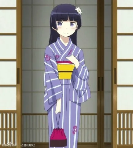 

Oreimo Ruri Gokoru / KuroNeko kimono cosplay costume