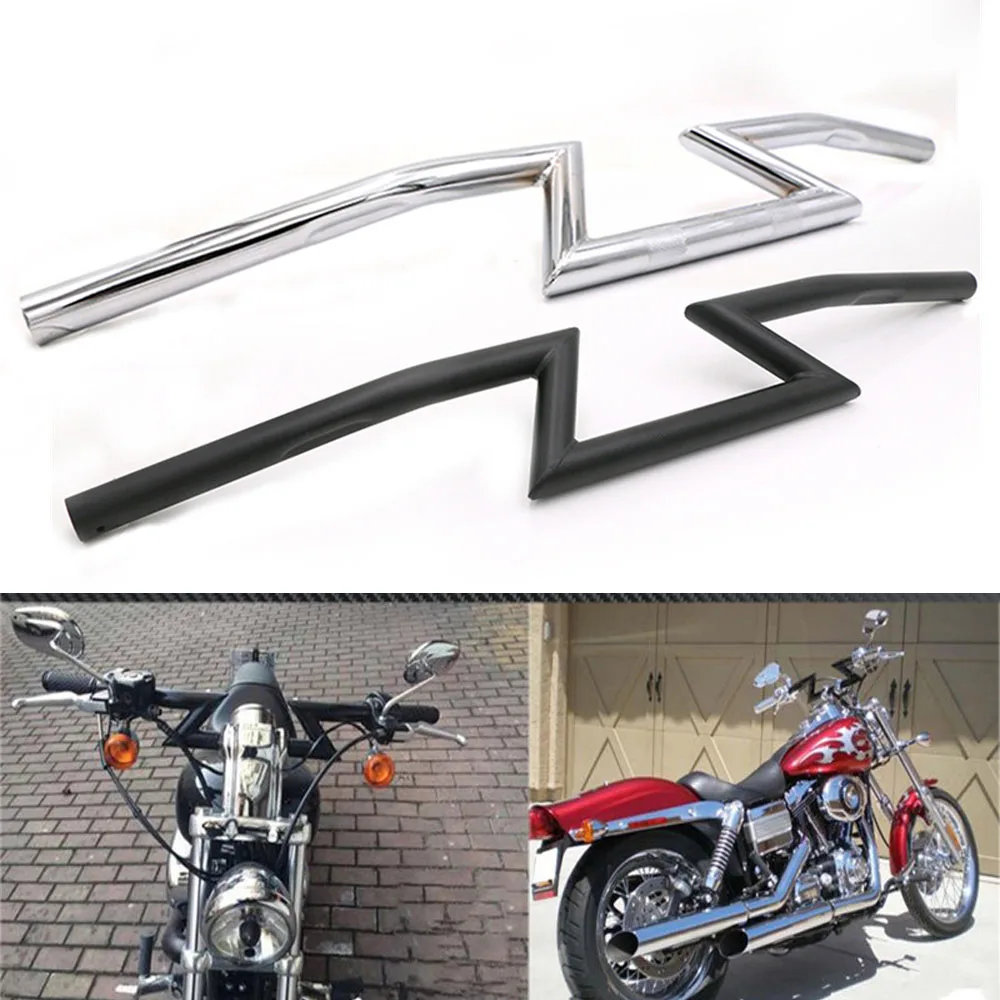 Универсальный 7/8 &quot22 мм металлический черный хромированный руль для мотоцикла Z
