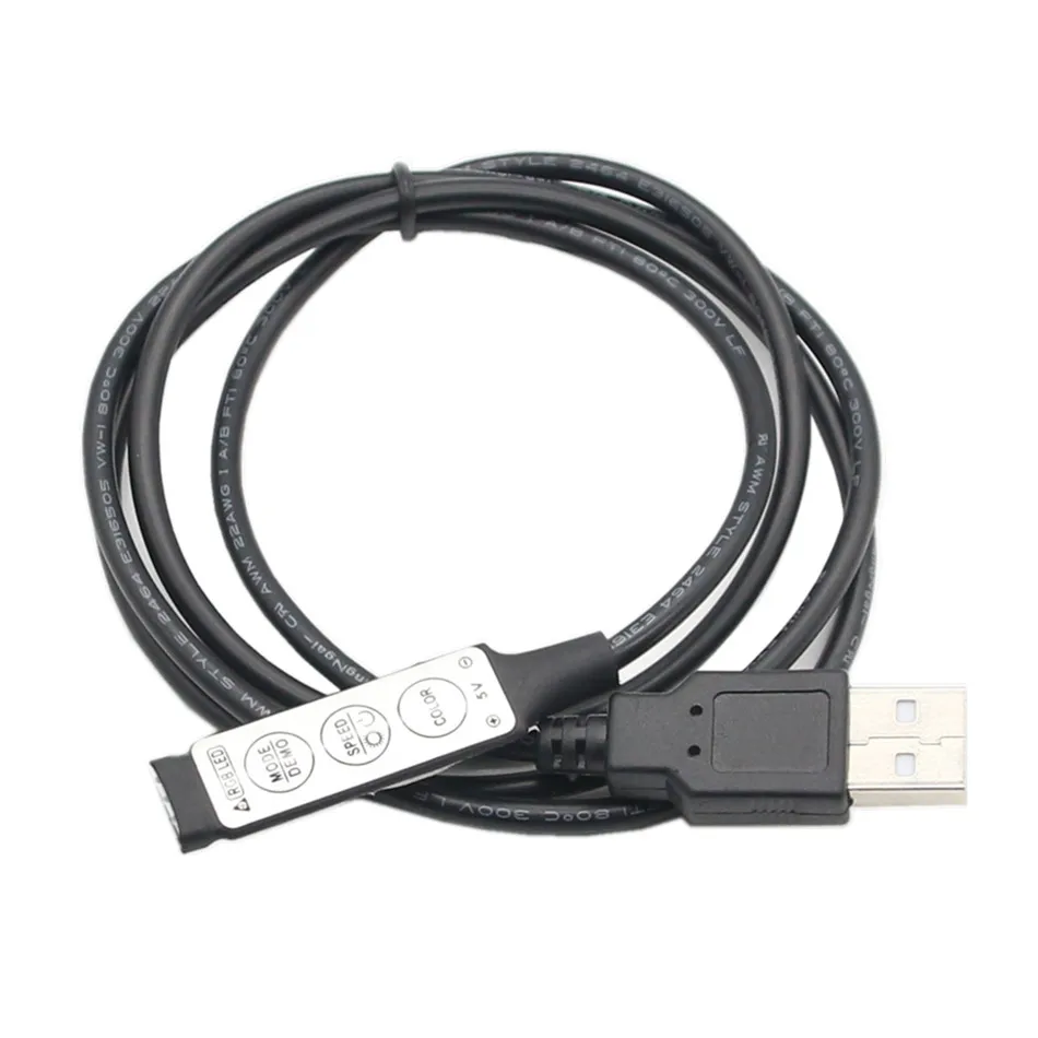 DC 5V USB светодиодный RGB контроллер мини 3 ключа 4Pin диммер с удаленным управлением
