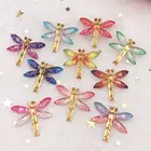 Стразы декоративные из смолы, с плоским основанием, 1 отверстие, 10 шт., SW80