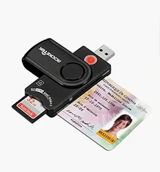 Rocketek USB 2,0 считыватель смарт-карт CAC ID, банковская карта, разъем для сим-карты cloner, кардридер, адаптер для компьютера, ПК, ноутбука, аксессуары