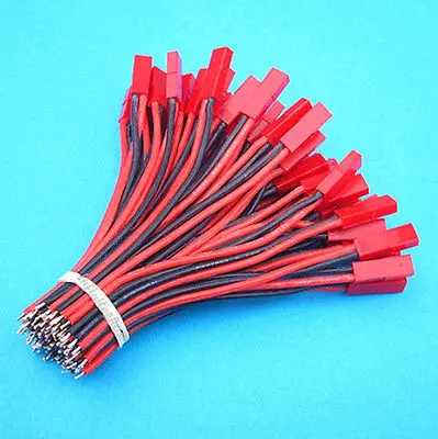 50 шт. x 10 см 22AWG силиконовый штекер 2P JST Соединительный кабель|Соединители| |