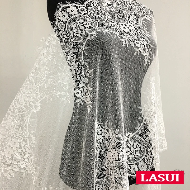 Кружевная юбка LASUI 0403 шириной 55 см * 3 метра для свадебного платья европейские