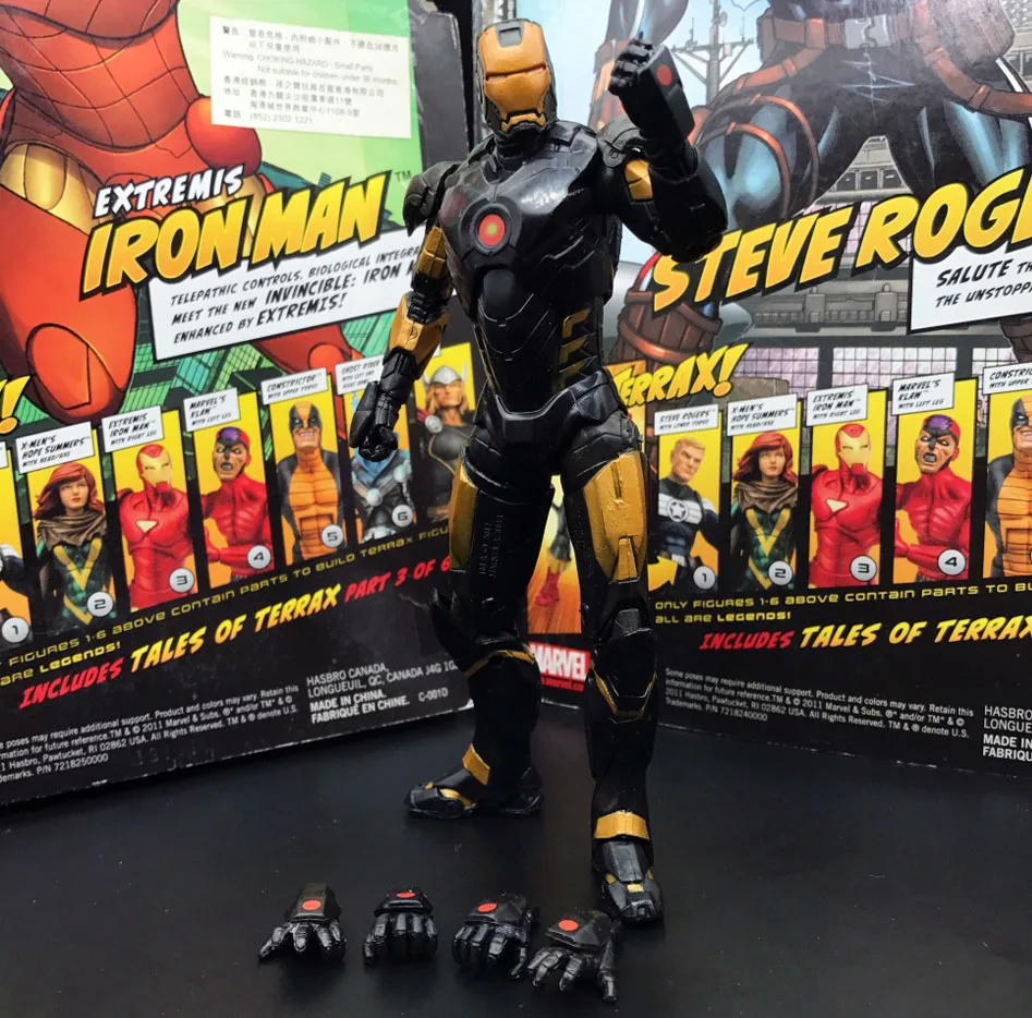 Фото Экшн фигурка ML Legends Avenger Gold Black Iron Man Armor 6 дюймов|Игровые фигурки и трансформеры| |