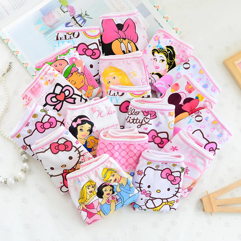 3 шт./лот хлопковые трусы боксеры Трусики для женщин Нижнее Бельё девочек Обувь