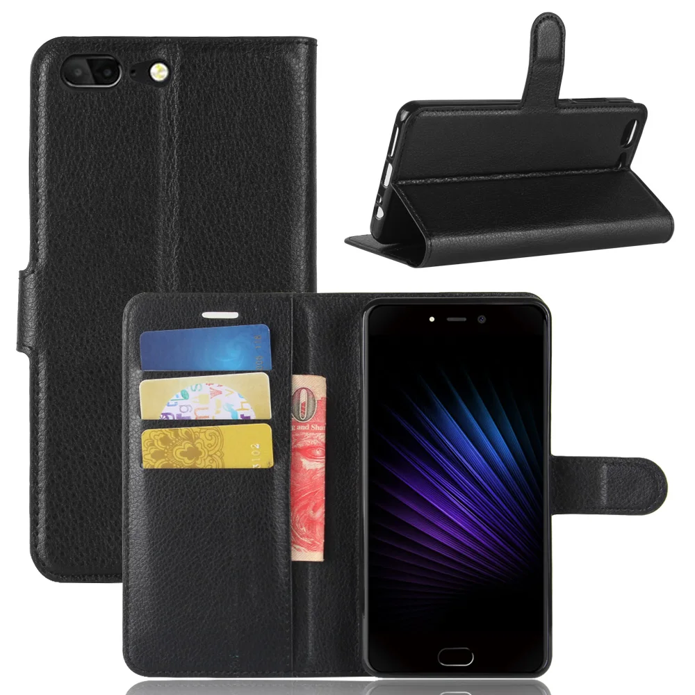 Для Leagoo T5 случай Премиум искусственная кожа отделения для карточек Бумажник