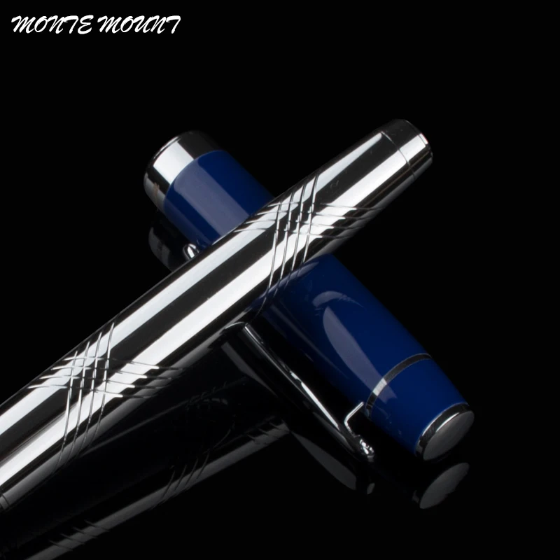 Высококачественная шариковая ручка специального выпуска с синей и серебряной